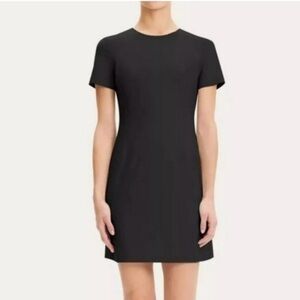 Theory Jatinn Sheath Dress - Black Modern Crepe
